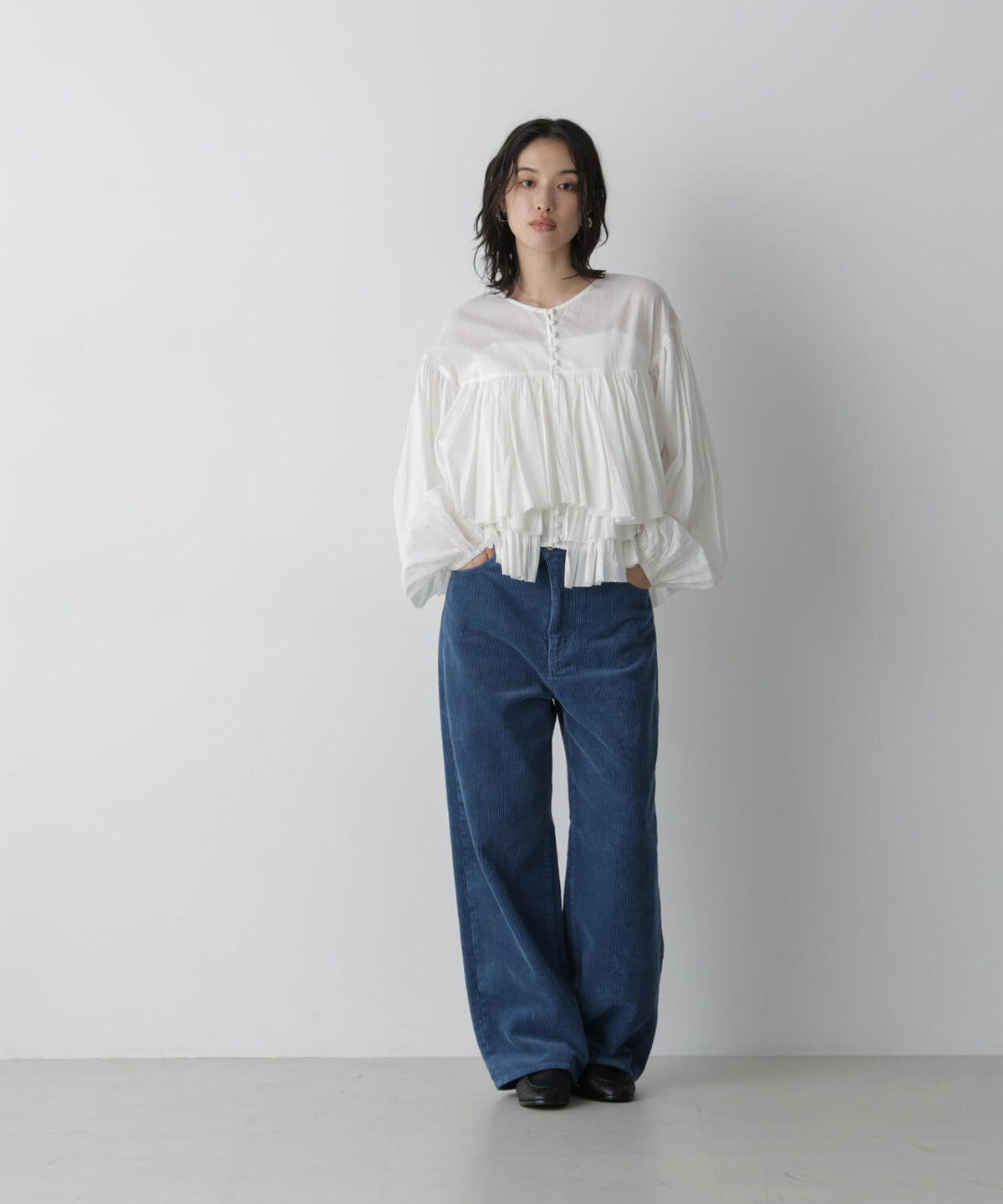 「STEVELOUR」太コールストレートパンツ 6696227311