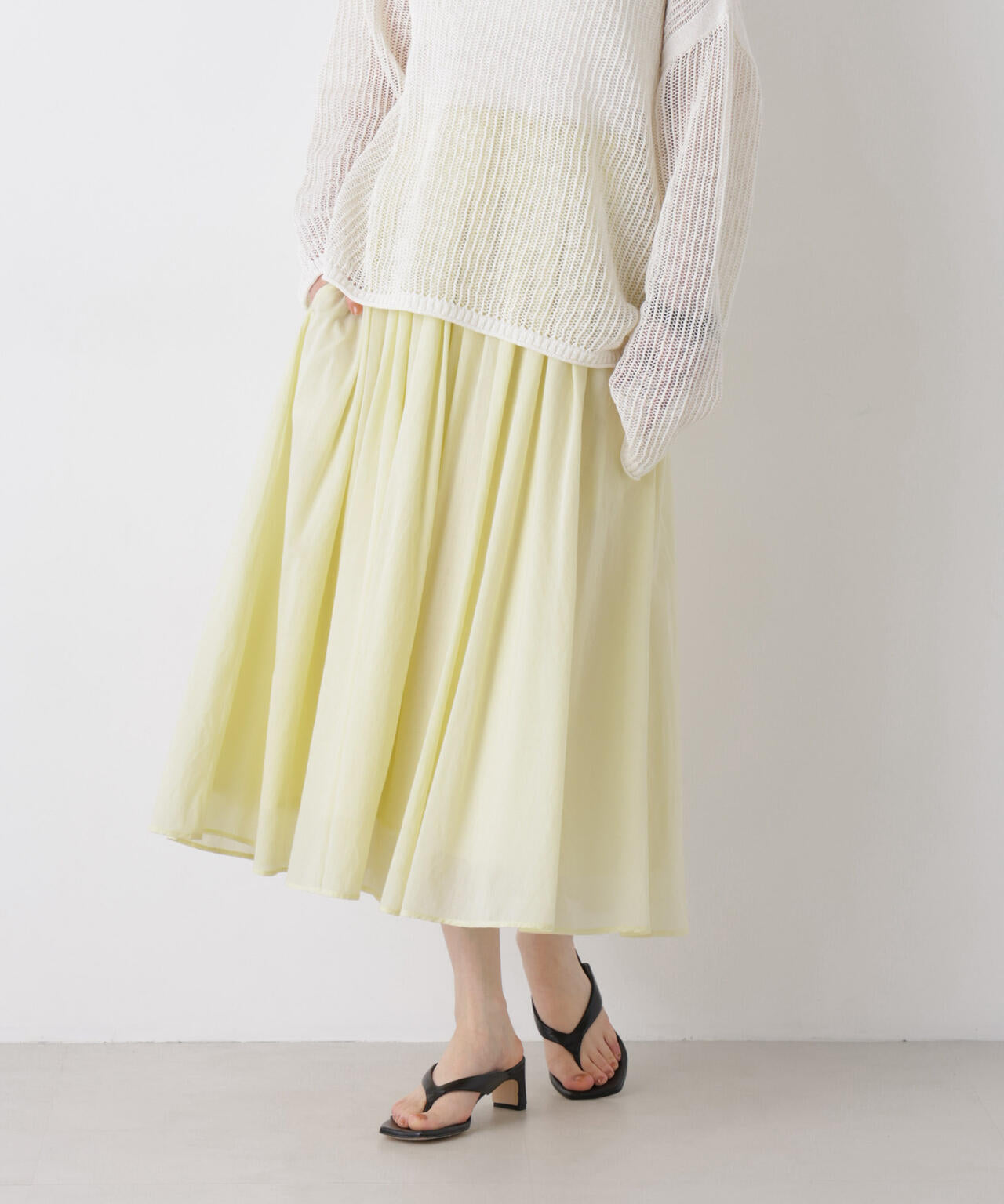 made in india タックフレアスカート(セットアップ可) 6696230300