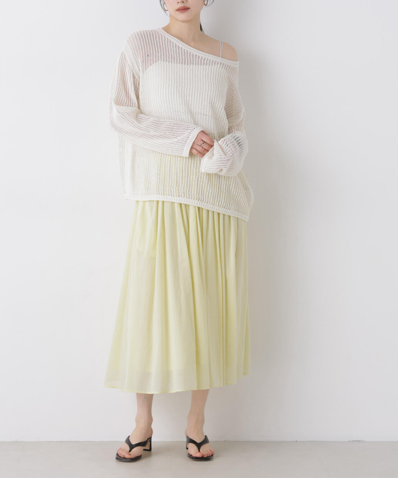 made in india タックフレアスカート(セットアップ可) 6696230300