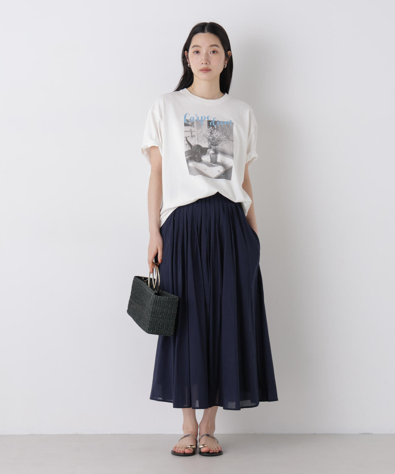 made in india タックフレアスカート(セットアップ可) 6696230300