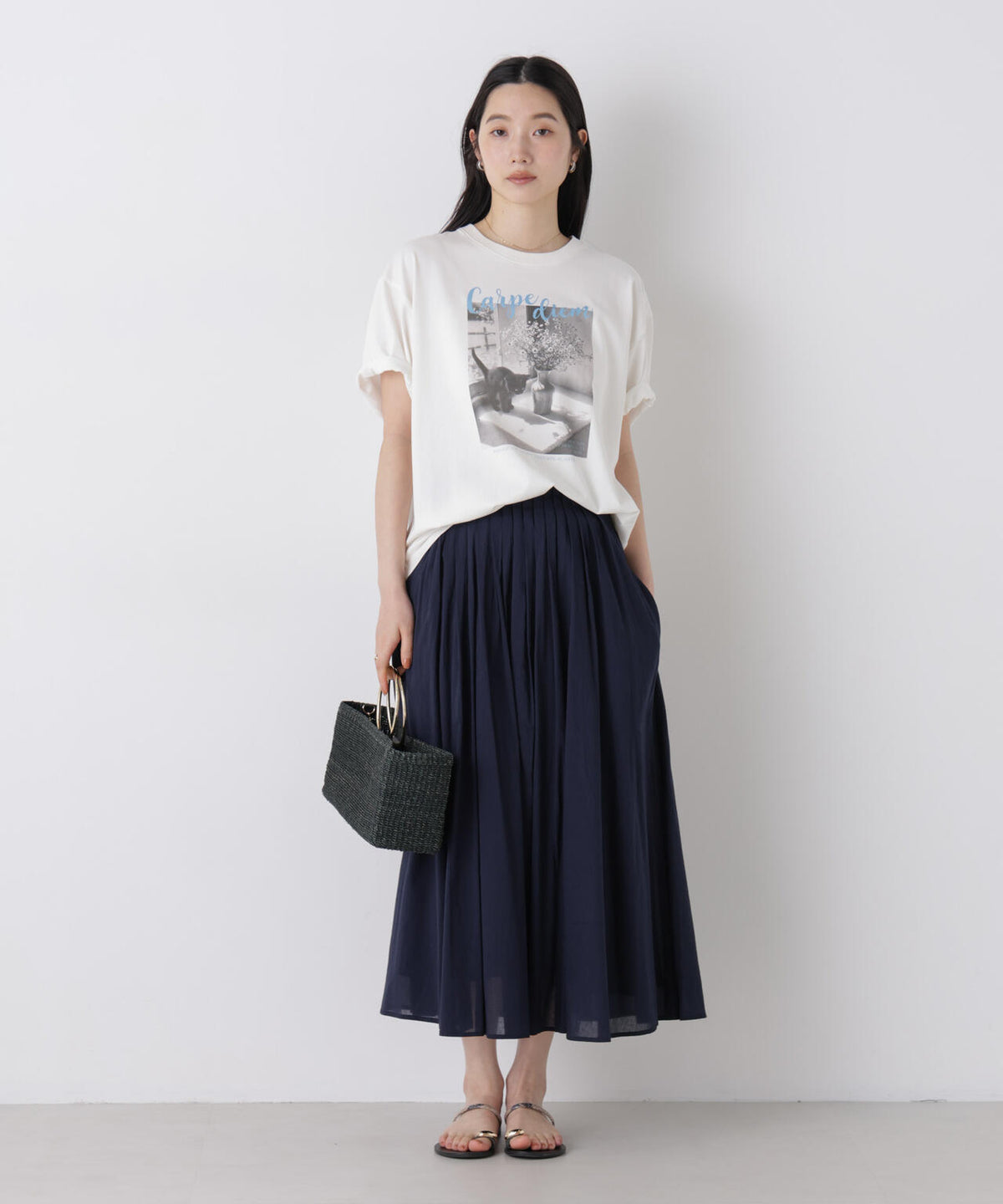 made in india タックフレアスカート(セットアップ可) 6696230300