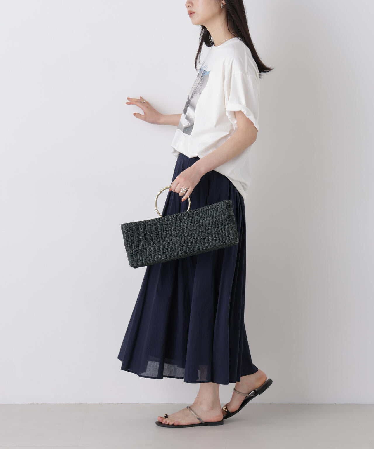 made in india タックフレアスカート(セットアップ可) 6696230300