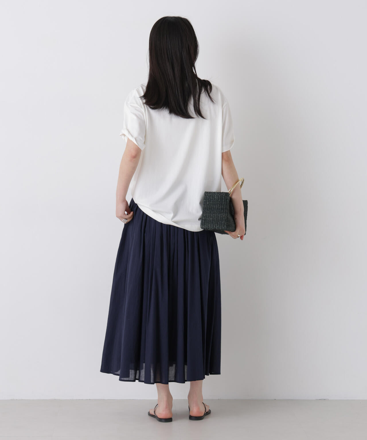 made in india タックフレアスカート(セットアップ可) 6696230300