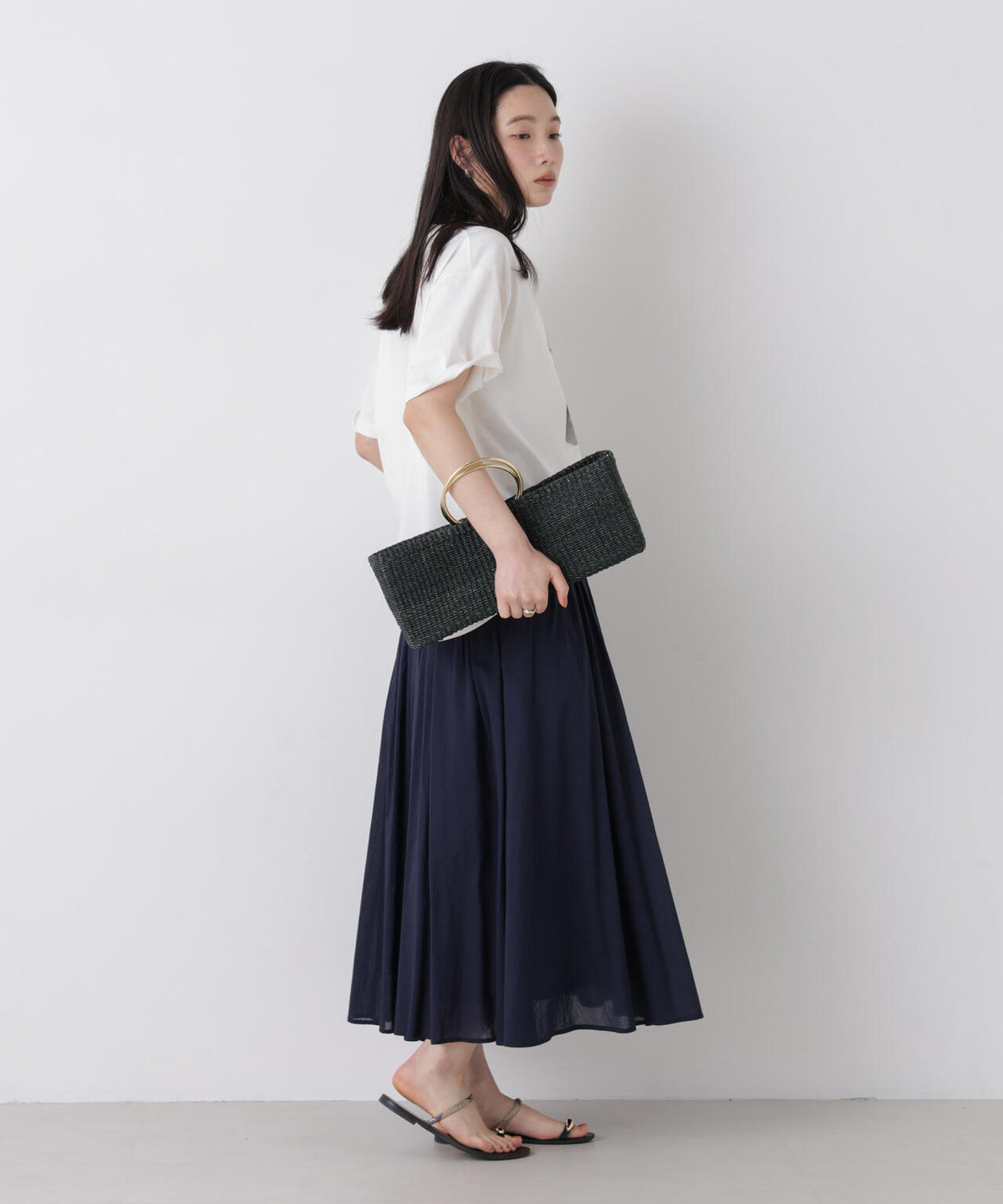 made in india タックフレアスカート(セットアップ可) 6696230300