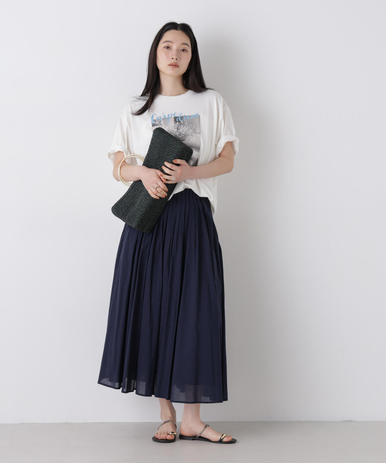 made in india タックフレアスカート(セットアップ可) 6696230300