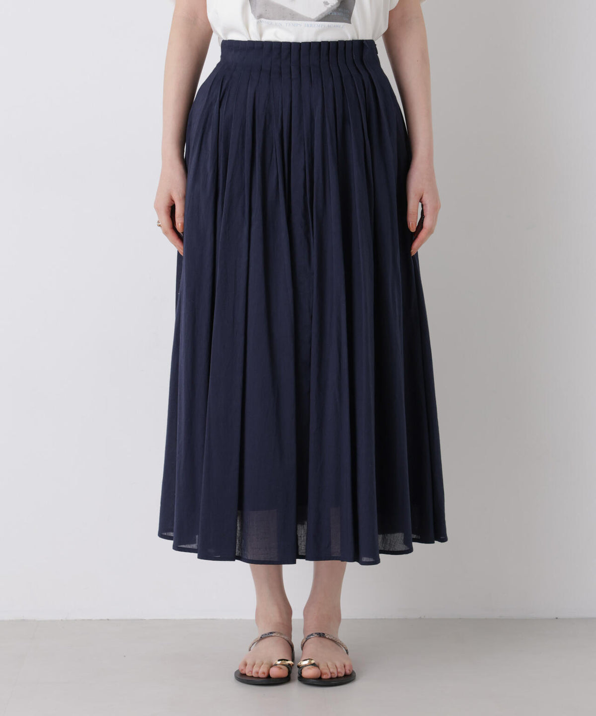 made in india タックフレアスカート(セットアップ可) 6696230300
