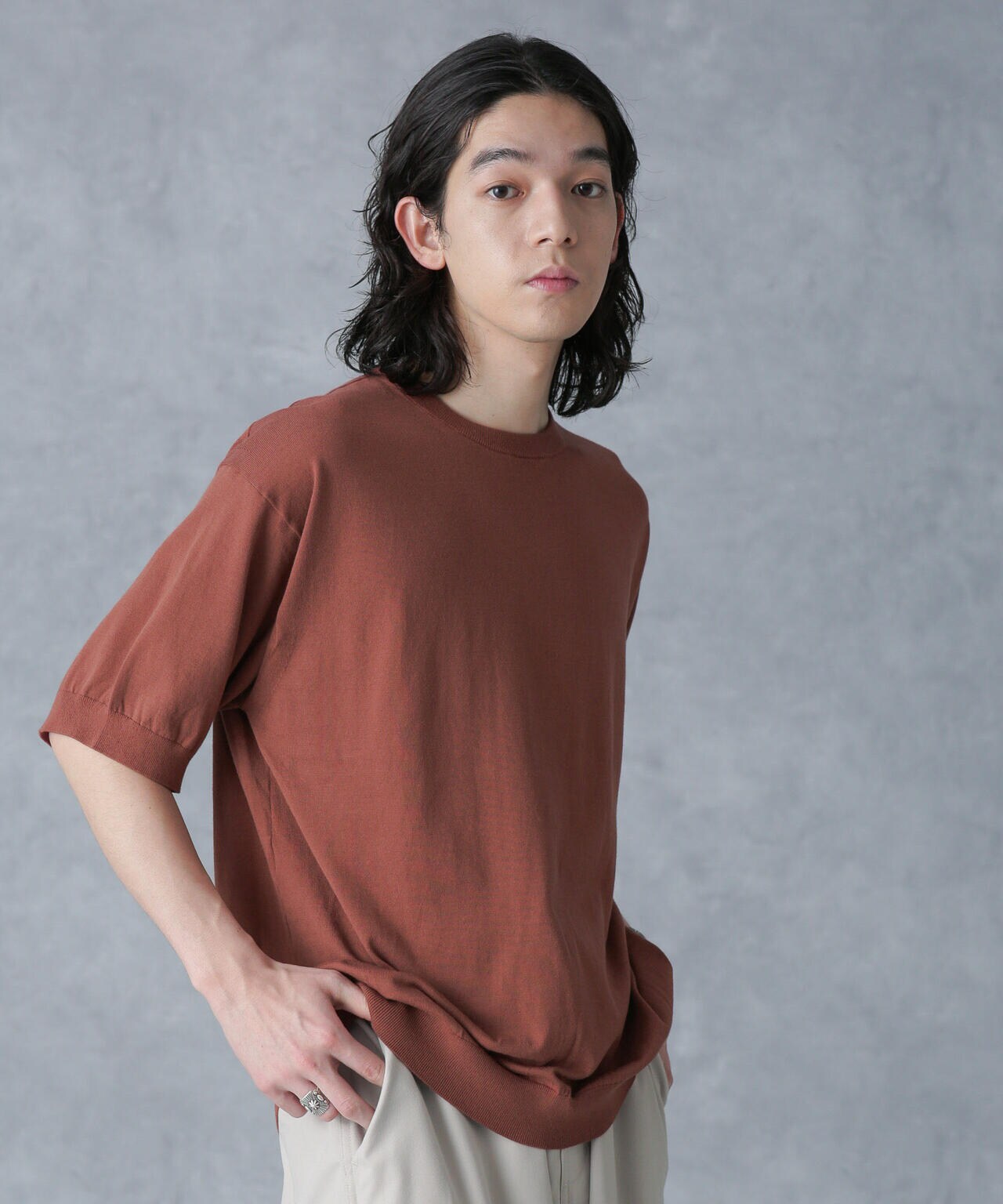 crepuscule/別注 S/S CREWNECK KNIT 6704122039