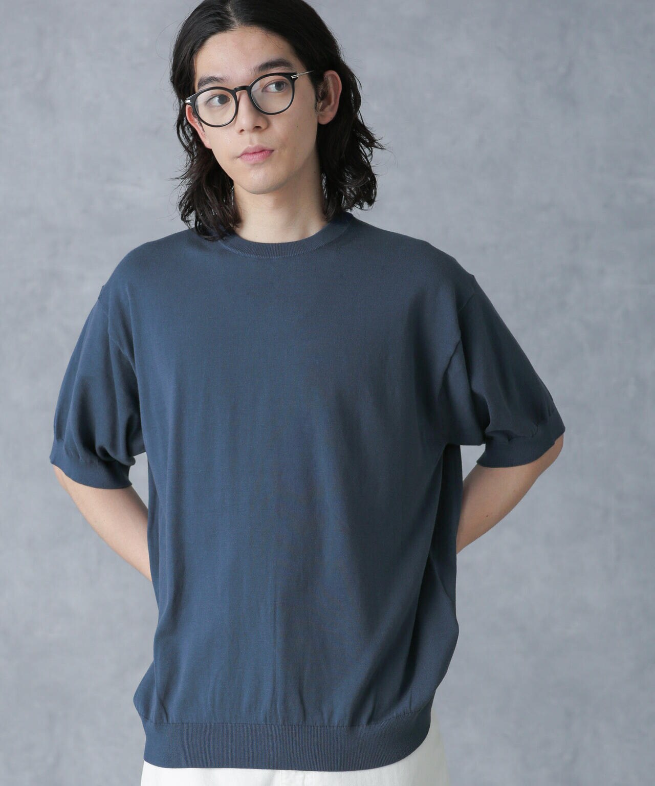 crepuscule/別注 S/S CREWNECK KNIT 6704122039