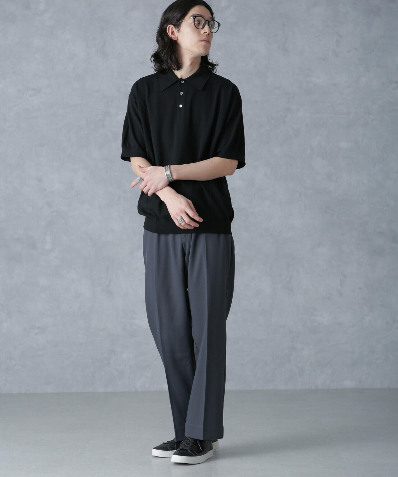 crepuscule/別注 S/S KNIT POLO 6704124027