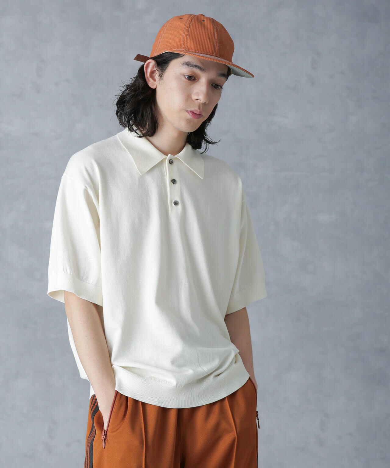 crepuscule/別注 S/S KNIT POLO 6704124027