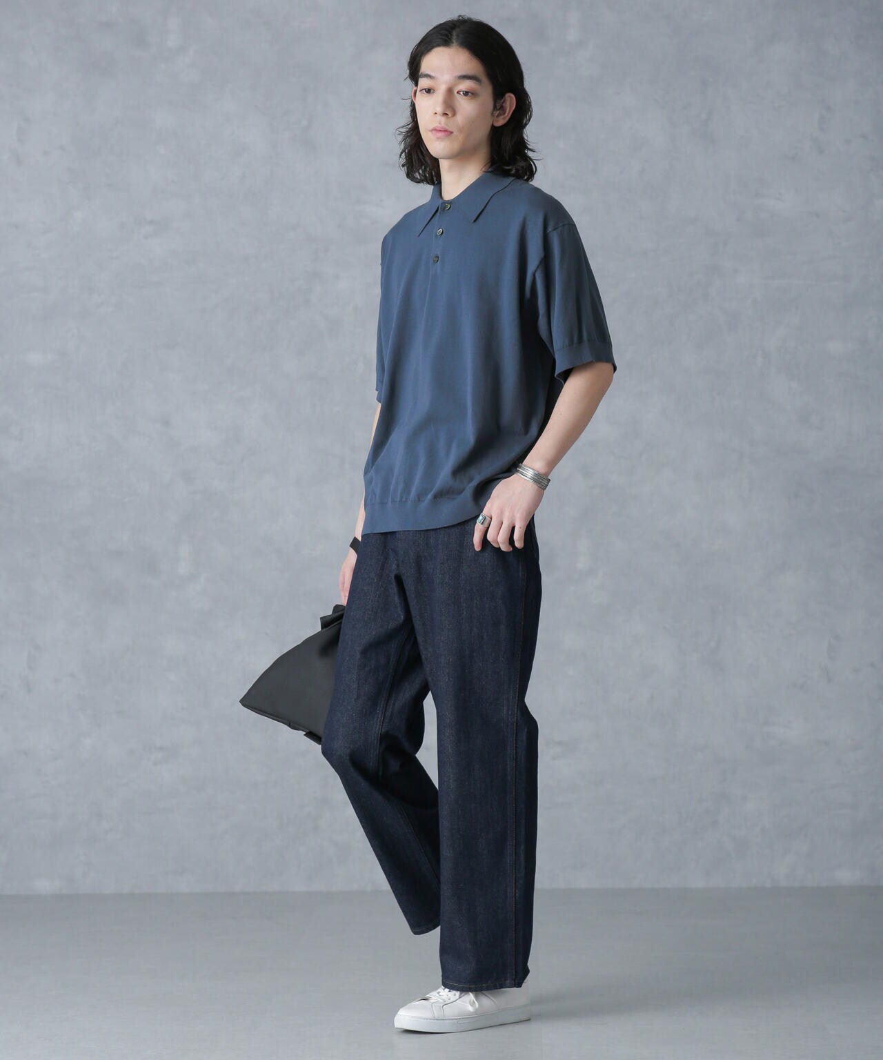 crepuscule/別注 S/S KNIT POLO 6704124027