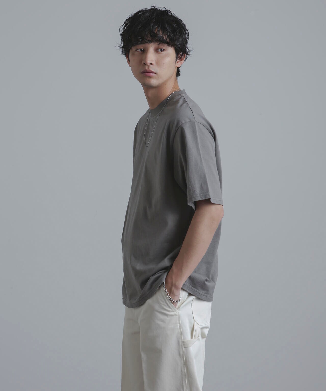 Yonetomi/別注 Yonetomi NEW BASIC T-SHIRT 6704124049