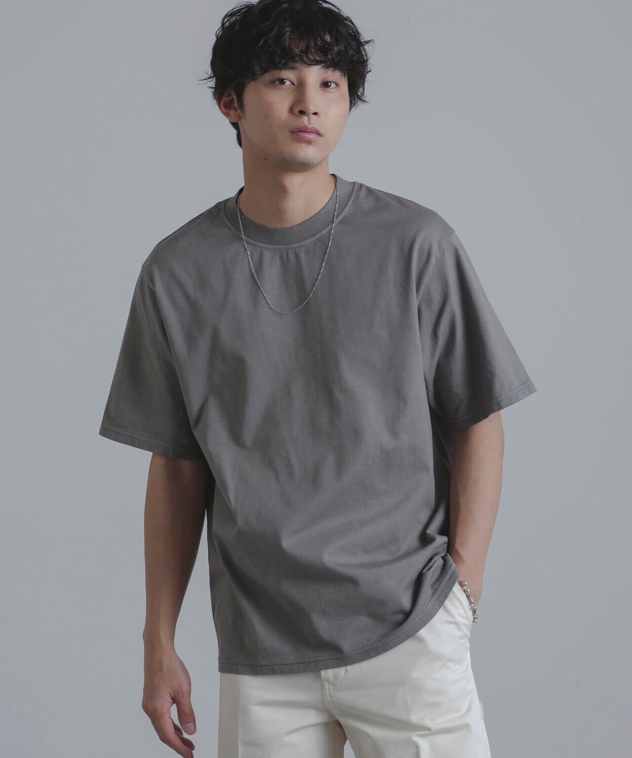 Yonetomi/別注 Yonetomi NEW BASIC T-SHIRT 6704124049