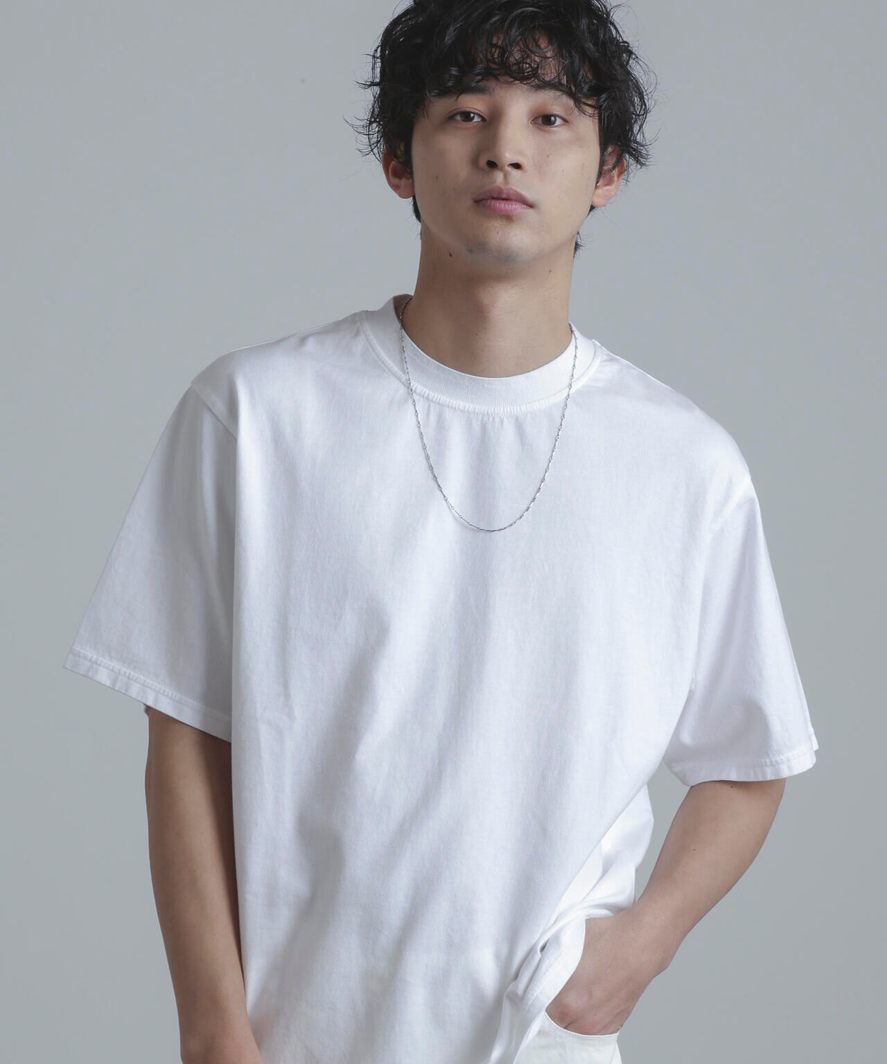Yonetomi/別注 Yonetomi NEW BASIC T-SHIRT 6704124049