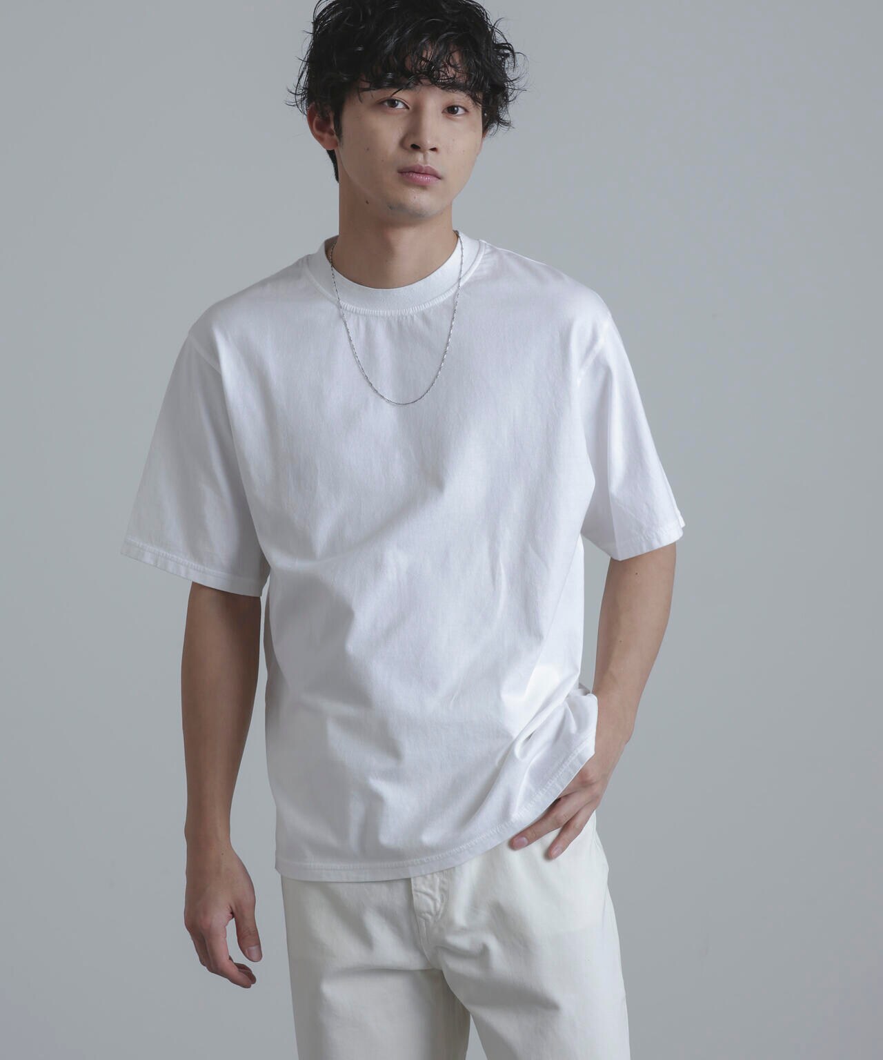 Yonetomi/別注 Yonetomi NEW BASIC T-SHIRT 6704124049