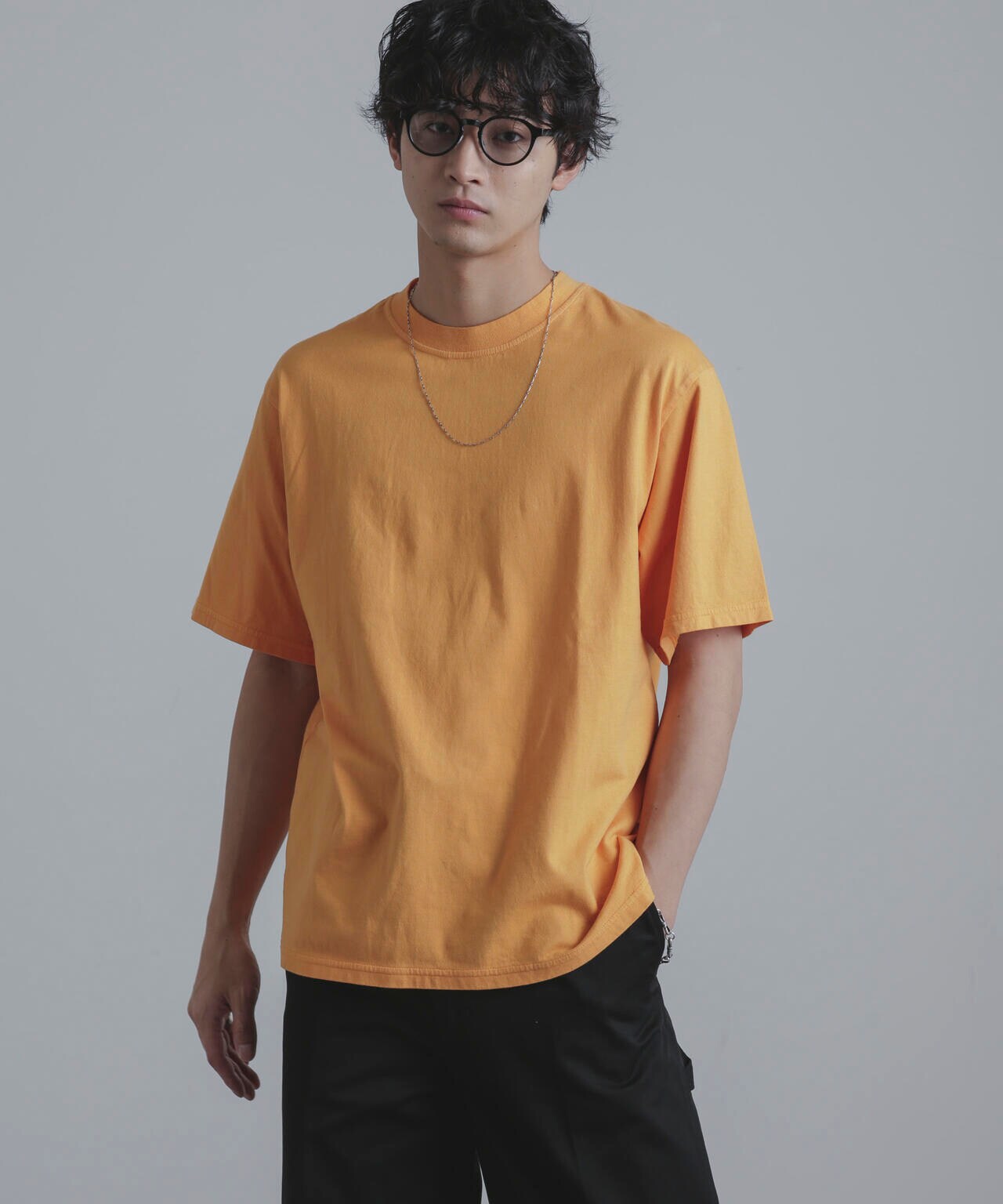 Yonetomi/別注 Yonetomi NEW BASIC T-SHIRT 6704124049