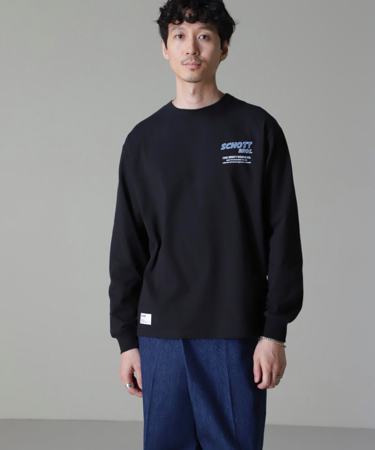 Schott/別注 "8 BALL PIN-UP" L/S TEE 6704223070