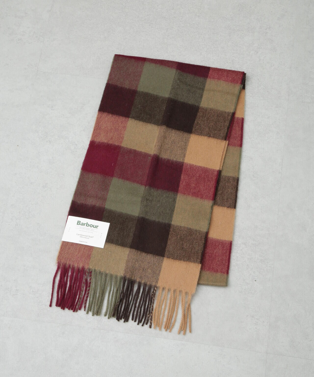 Barbour/BARBOUR TARTAN LAMBSWOOL SCARF 6704241067