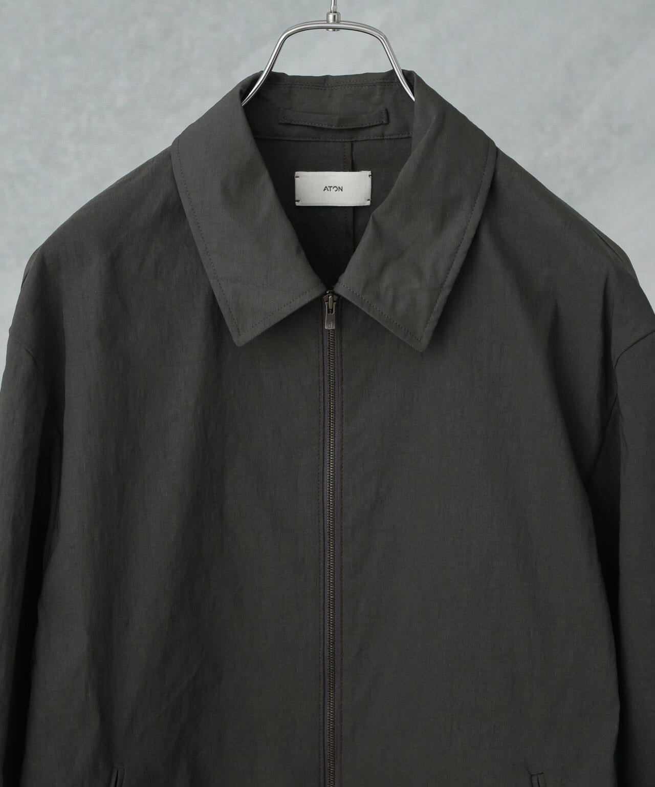 ATON/STRETCH NYLON LINEN ZIP-UP JK 6705112040