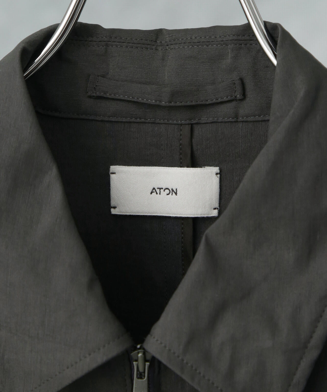 ATON/STRETCH NYLON LINEN ZIP-UP JK 6705112040