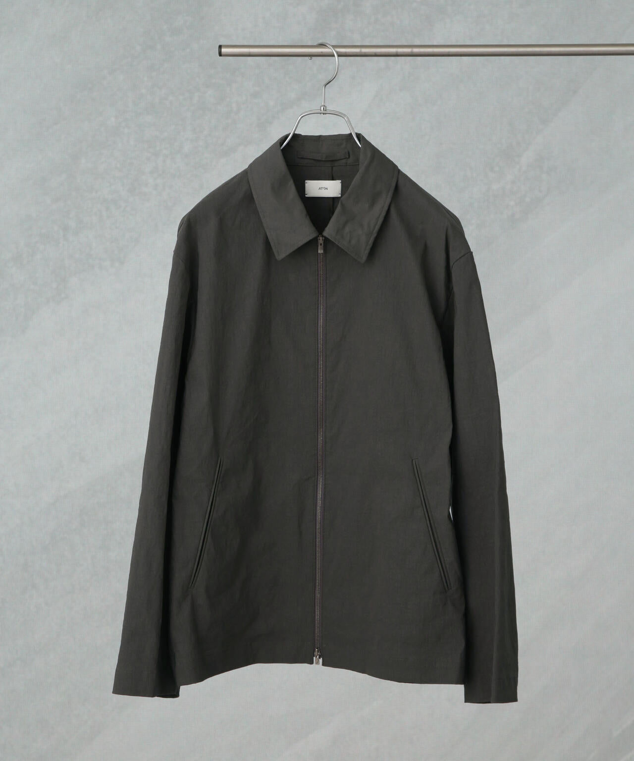 ATON/STRETCH NYLON LINEN ZIP-UP JK 6705112040