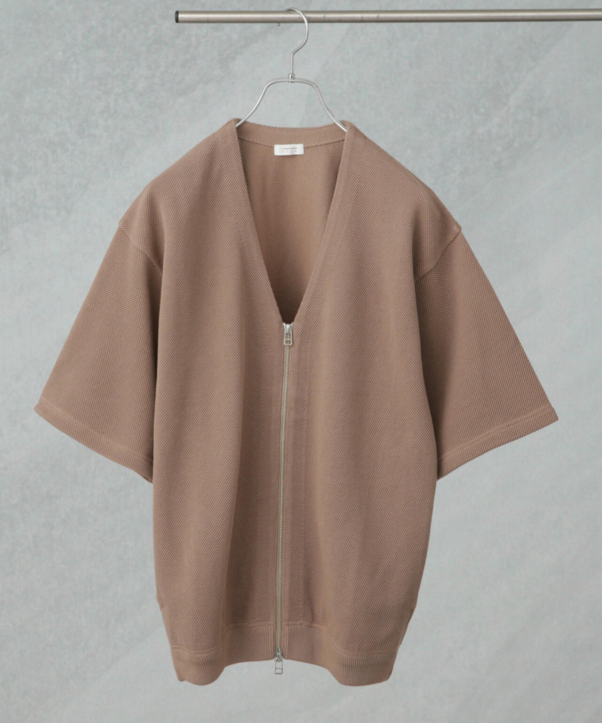 crepuscule/別注 S/S V NECK ZIP CARDIGAN 6705122021