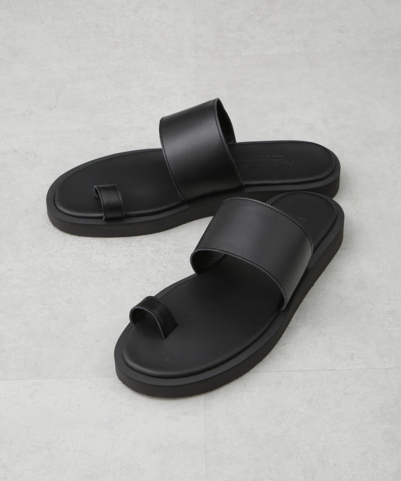 PADRONE THE STANDARD LINE / 別注 THONG SANDAL / 指ぬきレザー
