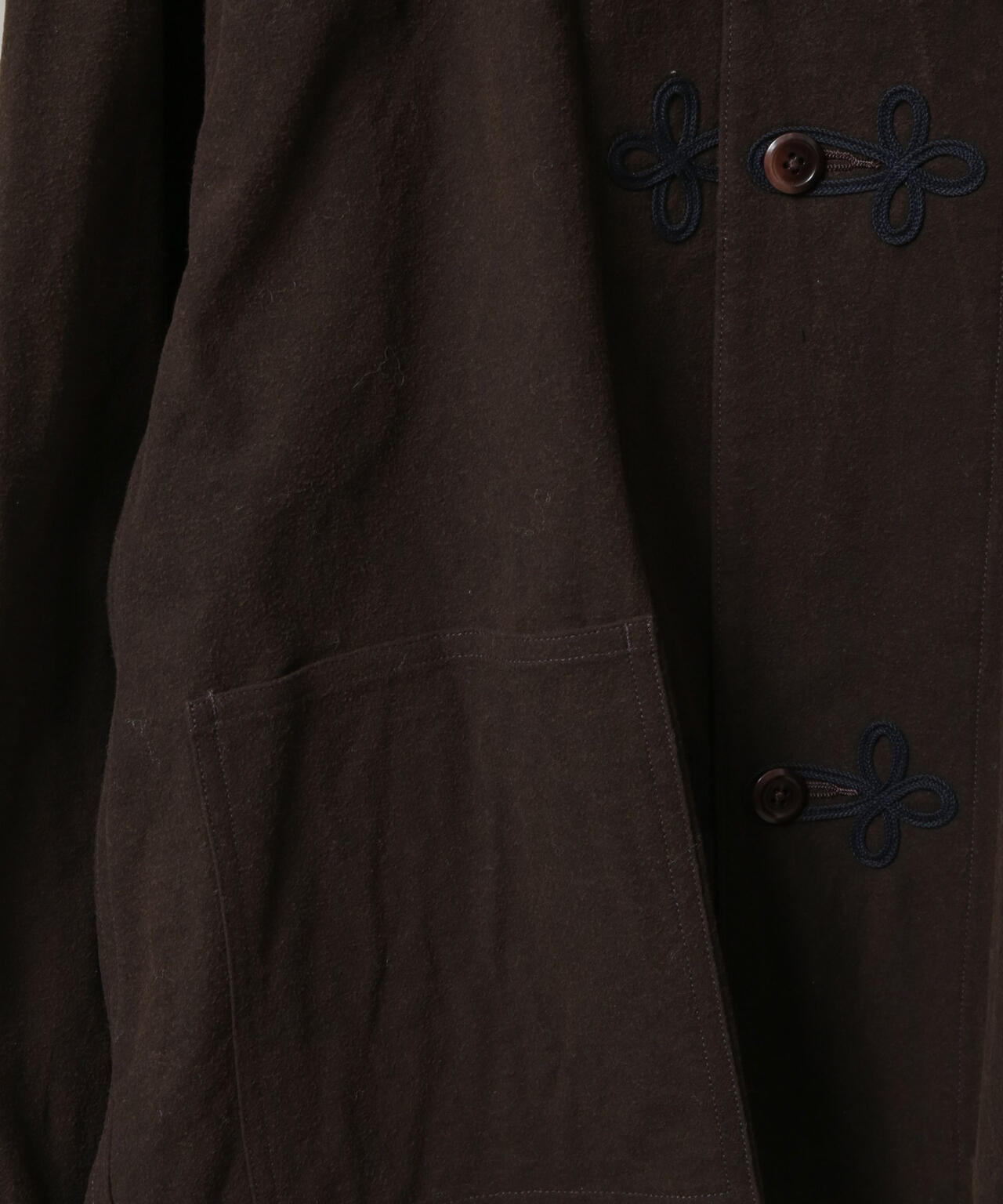 HAVERSACK/泥染風コットンフランネルスタンドカラーJAC(セットアップ可) 6705212087