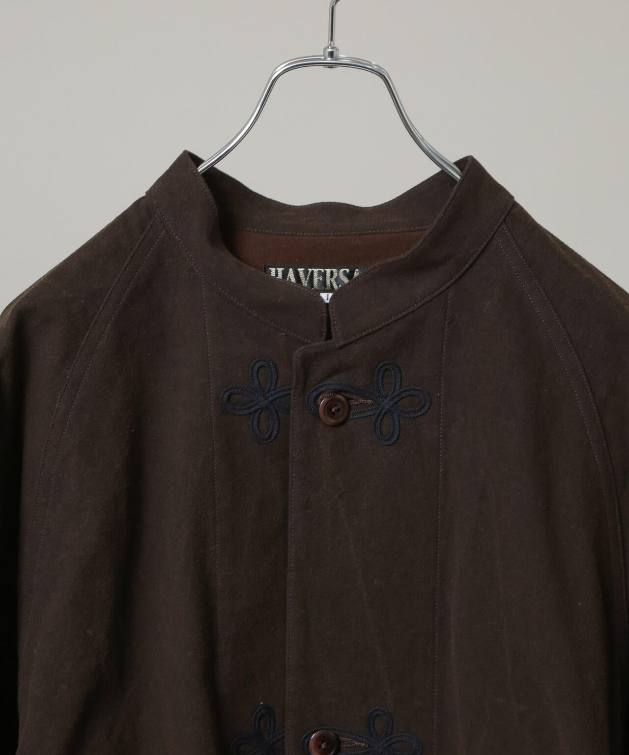 HAVERSACK/泥染風コットンフランネルスタンドカラーJAC(セットアップ可) 6705212087