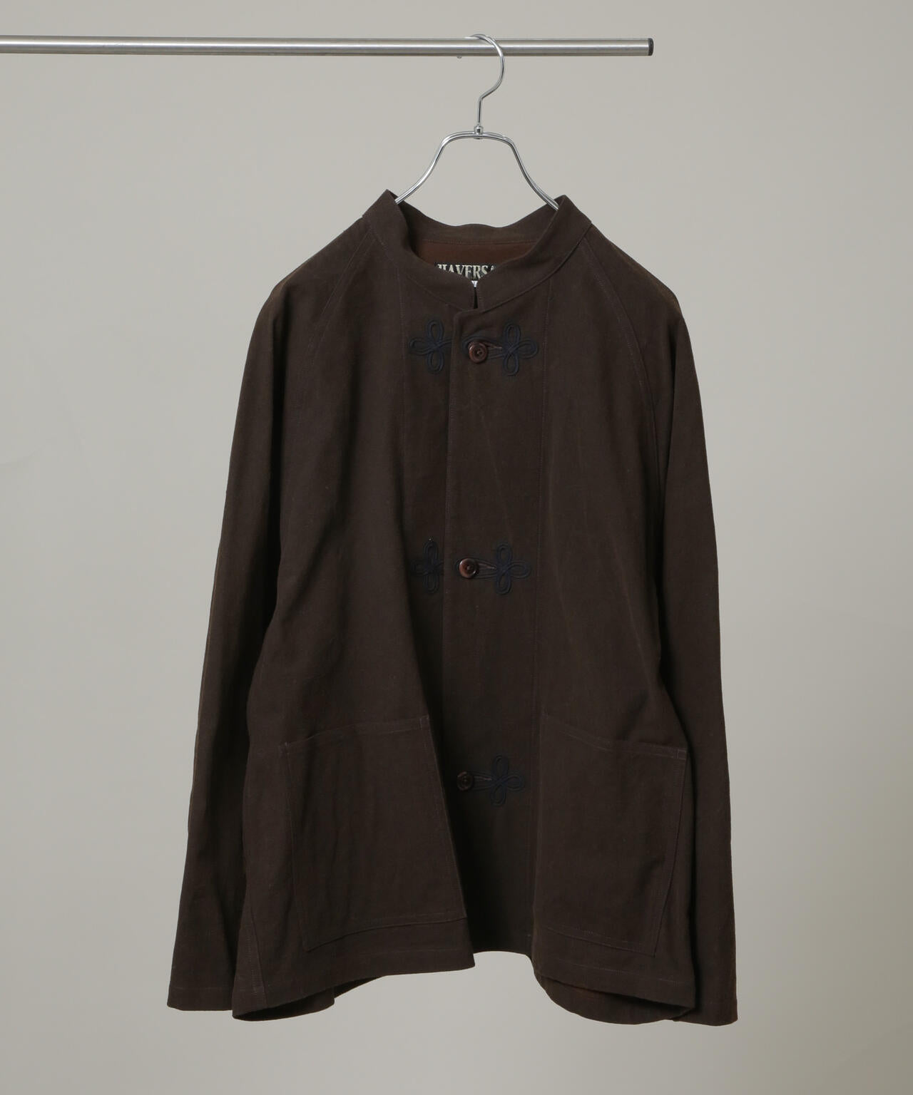 HAVERSACK/泥染風コットンフランネルスタンドカラーJAC(セットアップ可) 6705212087