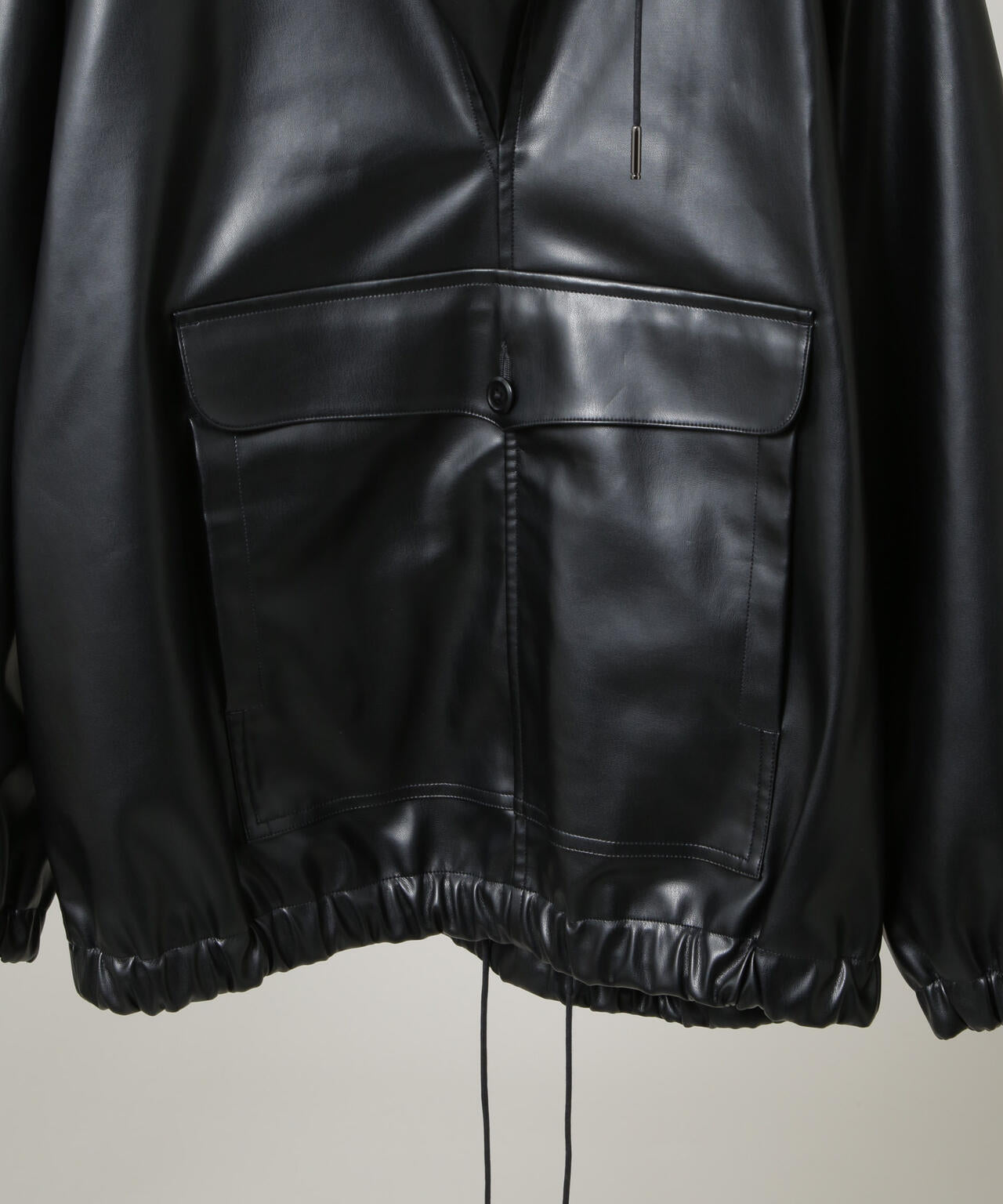 HAVERSACK/エコレザーアノラックブルゾン 6705212088