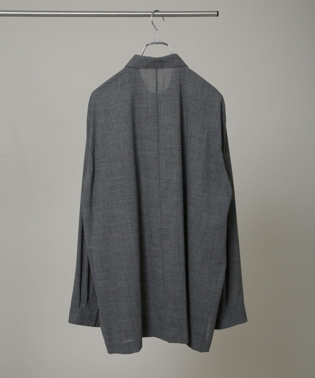 ATON/TWIST WOOL WASHER ZIP UP SHIRT 6705220045