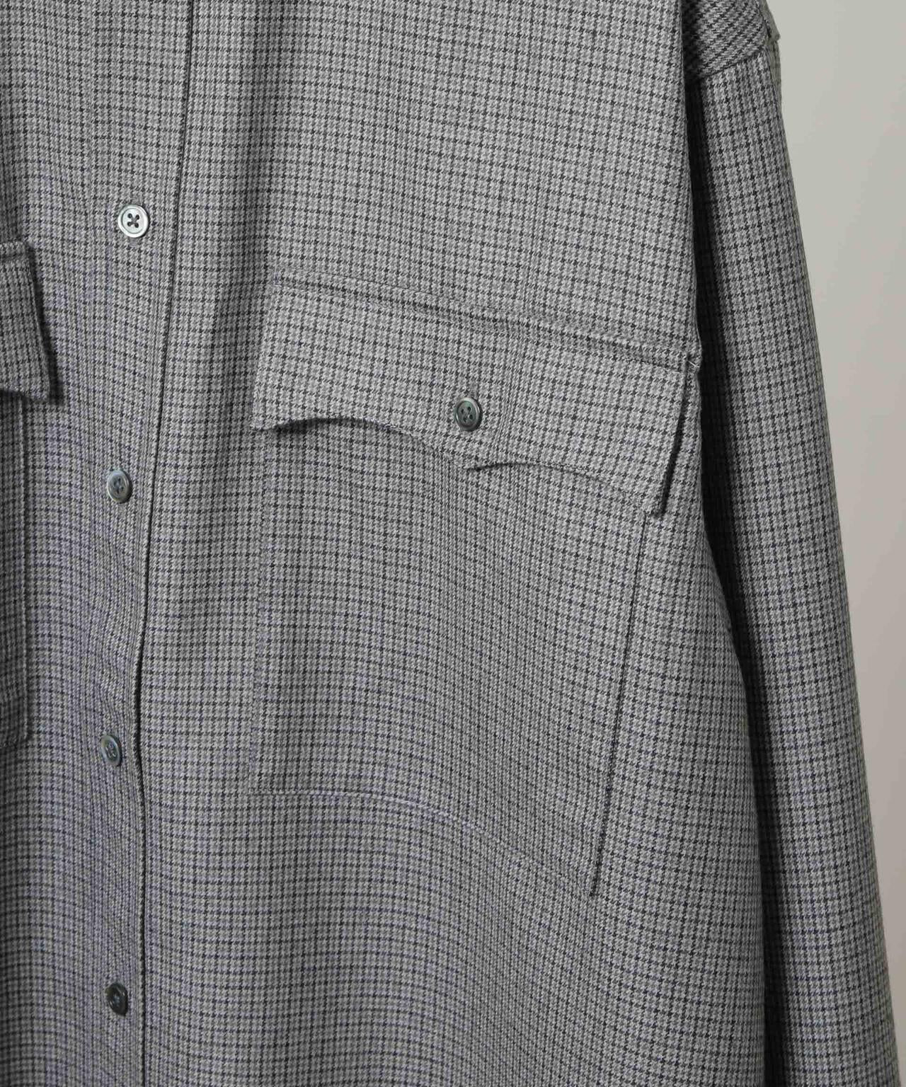 benine 9/High Density Check Wool Shirt 6705220047
