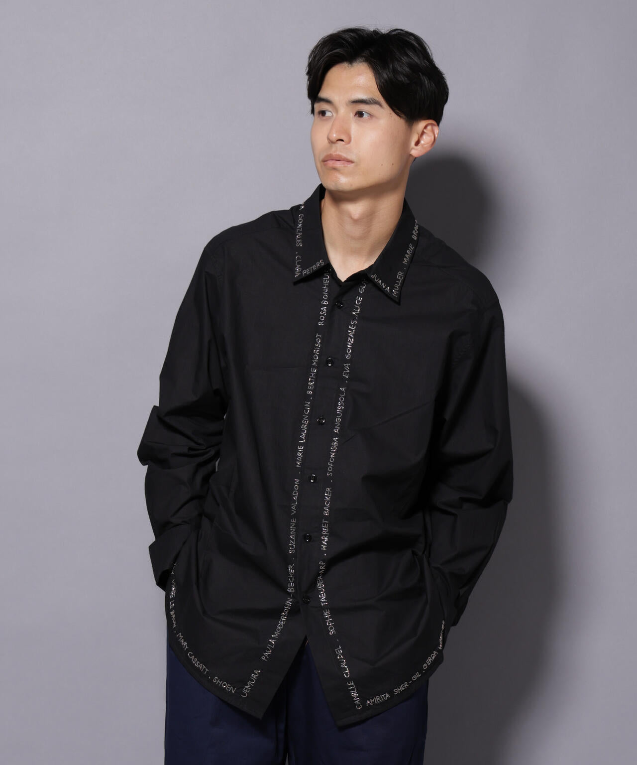 mii/CONTRASTED HAND EMBROIDERED SH 6705220050