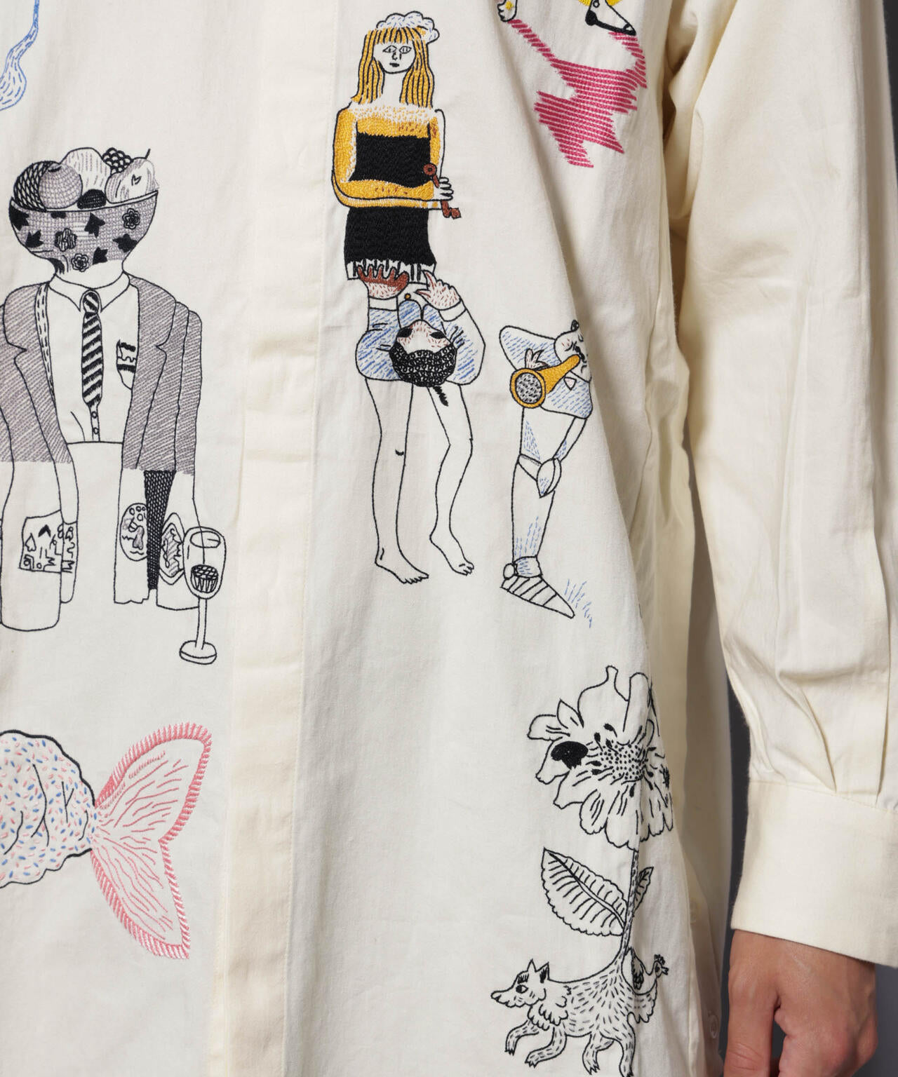 mii/PACED HAND EMBROIDERED SHIRT 6705220052