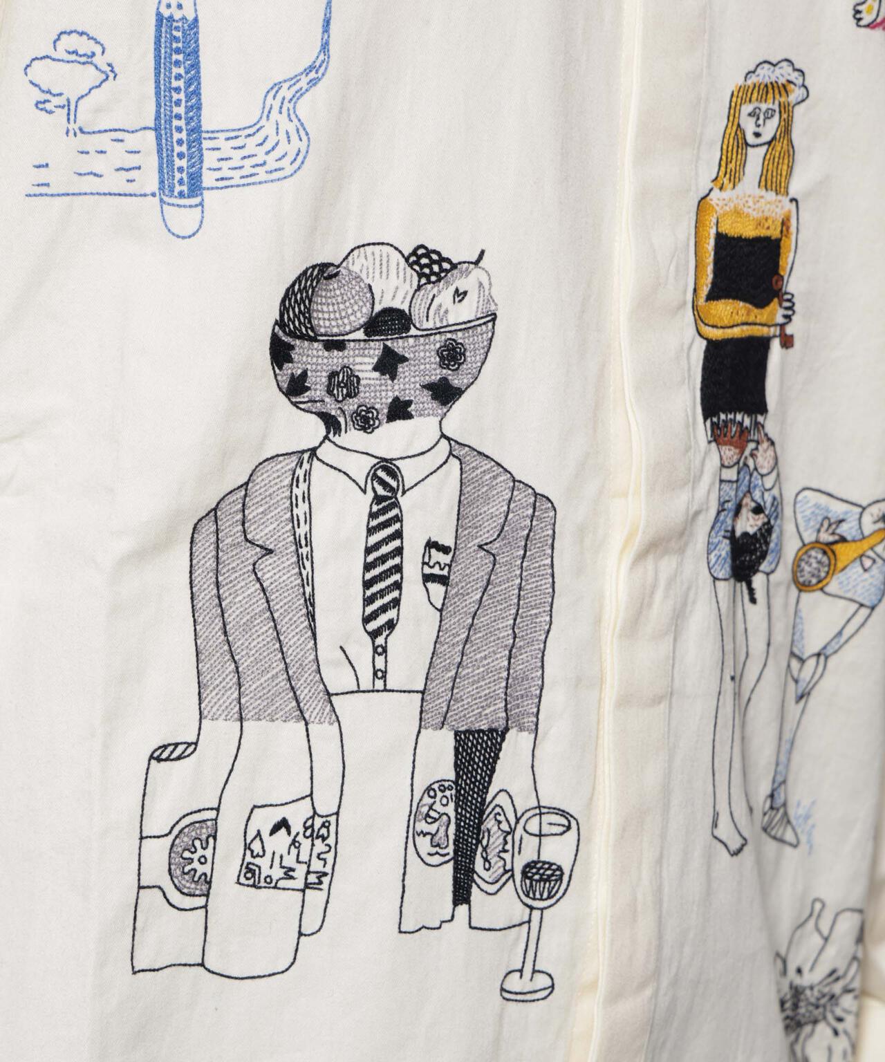 mii/PACED HAND EMBROIDERED SHIRT 6705220052