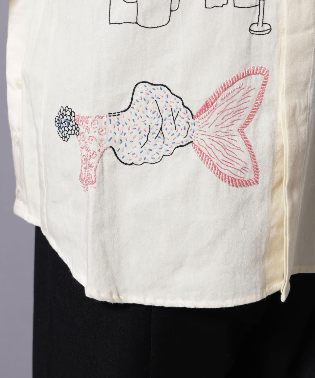 mii/PACED HAND EMBROIDERED SHIRT 6705220052