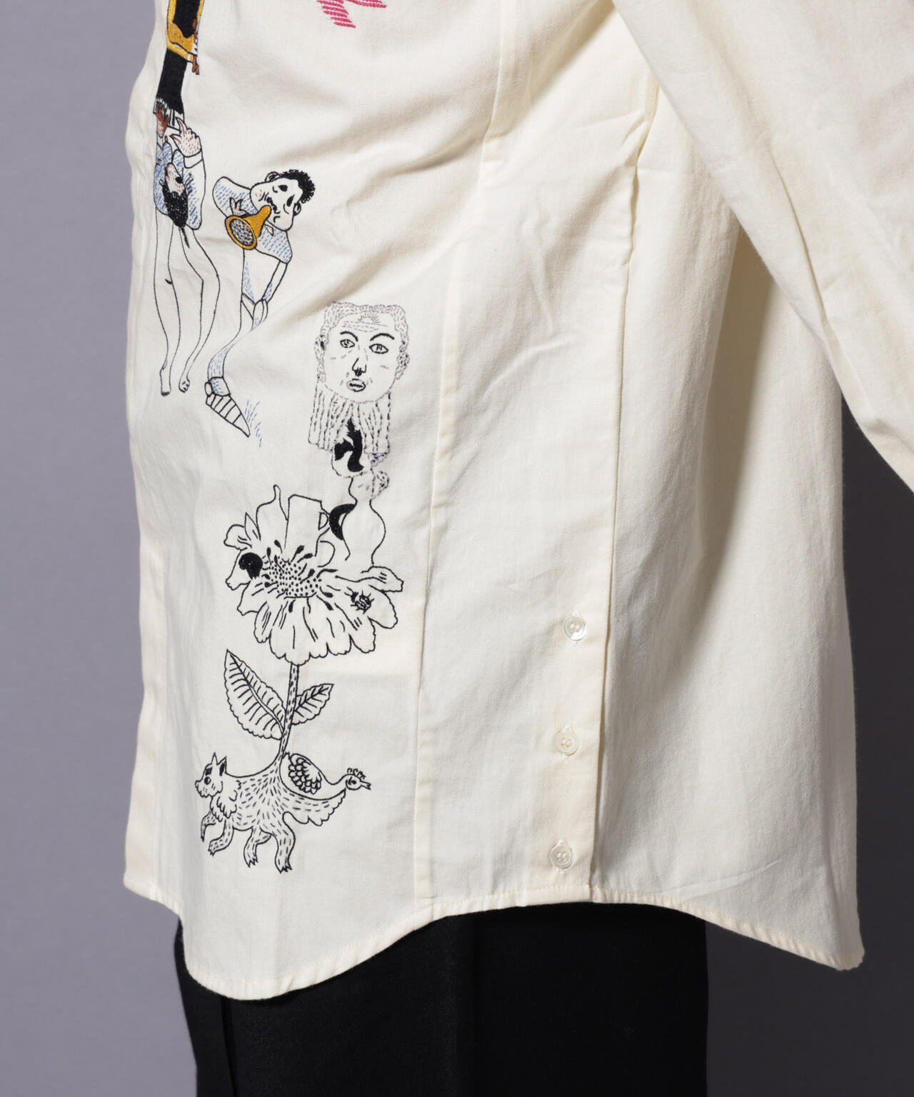 mii/PACED HAND EMBROIDERED SHIRT 6705220052
