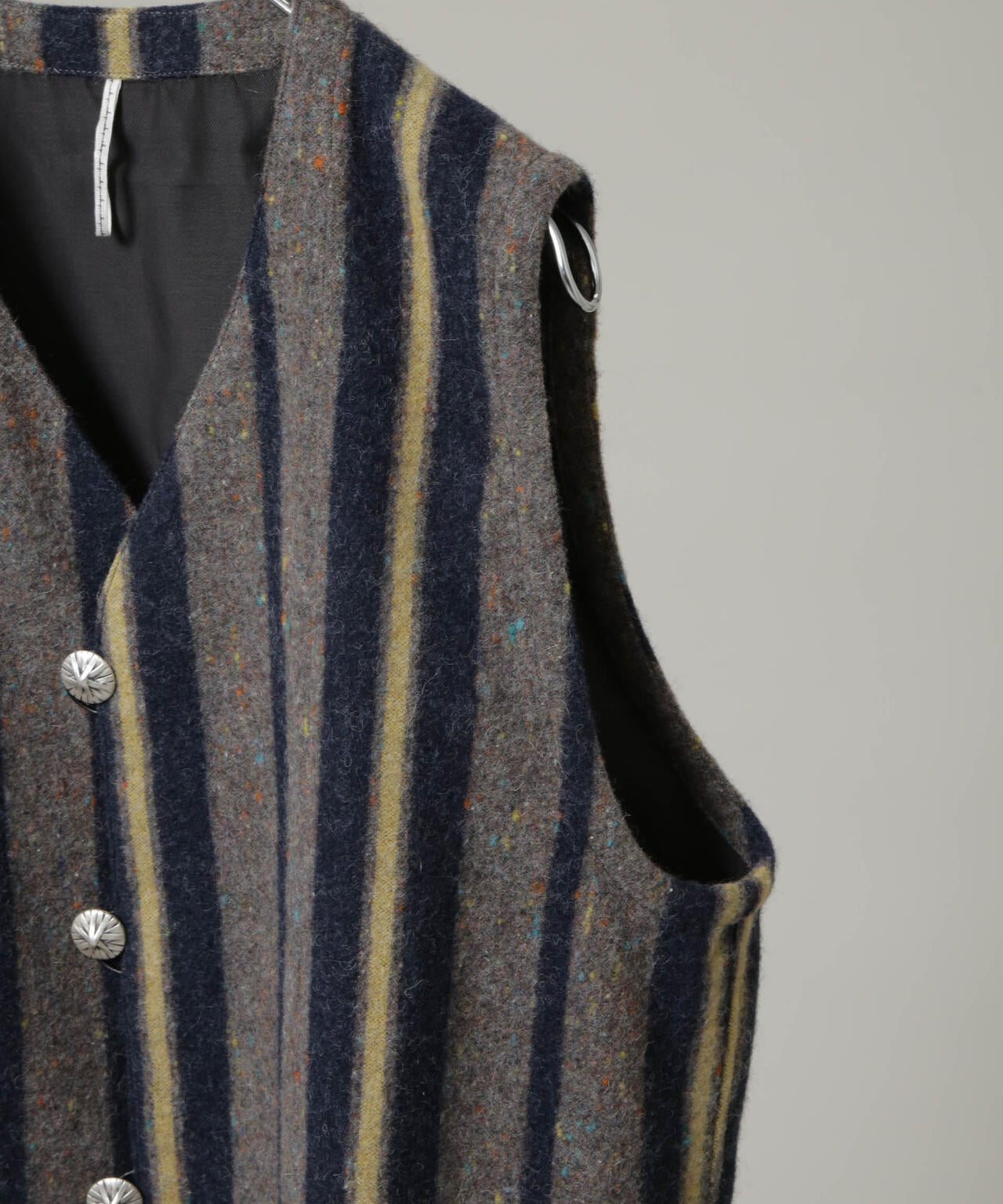 m's braque/エムズブラック 別注 Blanket Vest 6705225001