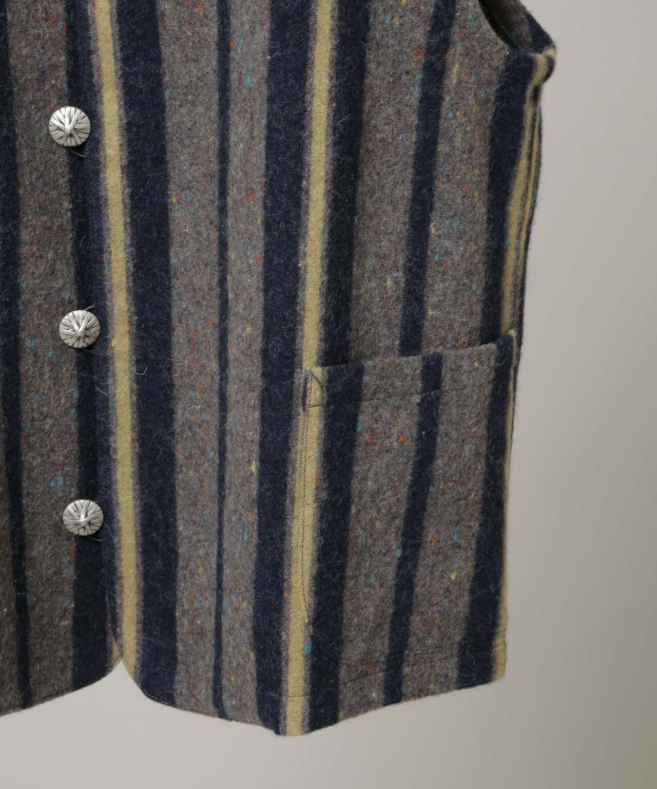 m's braque/エムズブラック 別注 Blanket Vest 6705225001