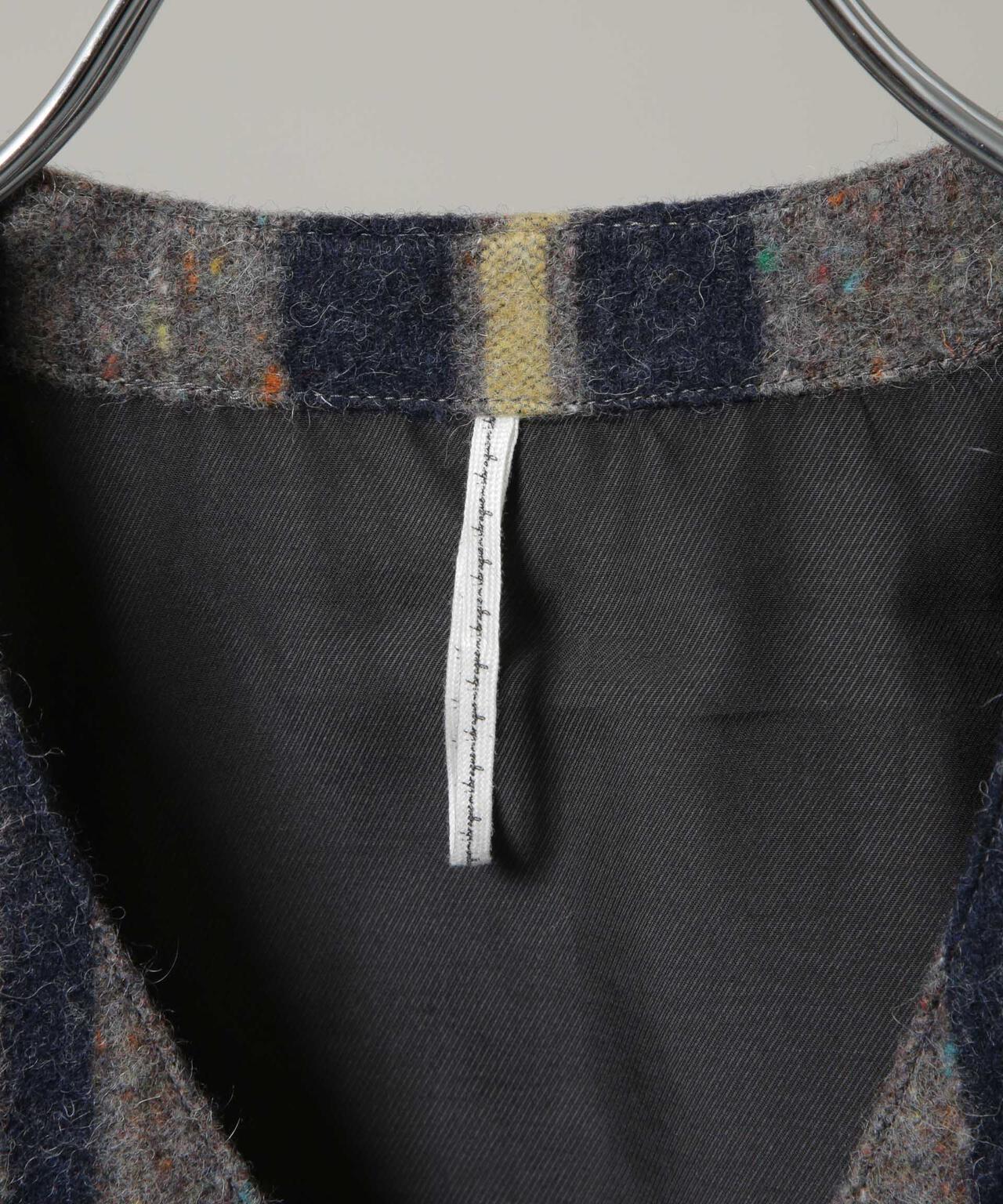 m's braque/エムズブラック 別注 Blanket Vest 6705225001