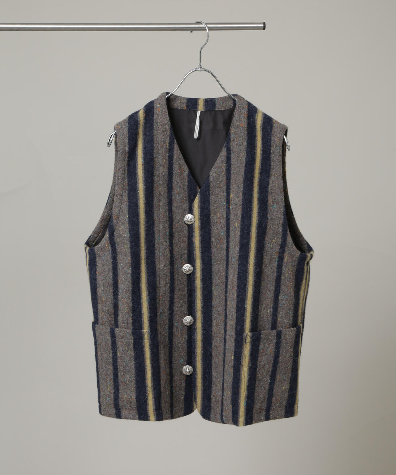 m's braque/エムズブラック 別注 Blanket Vest 6705225001