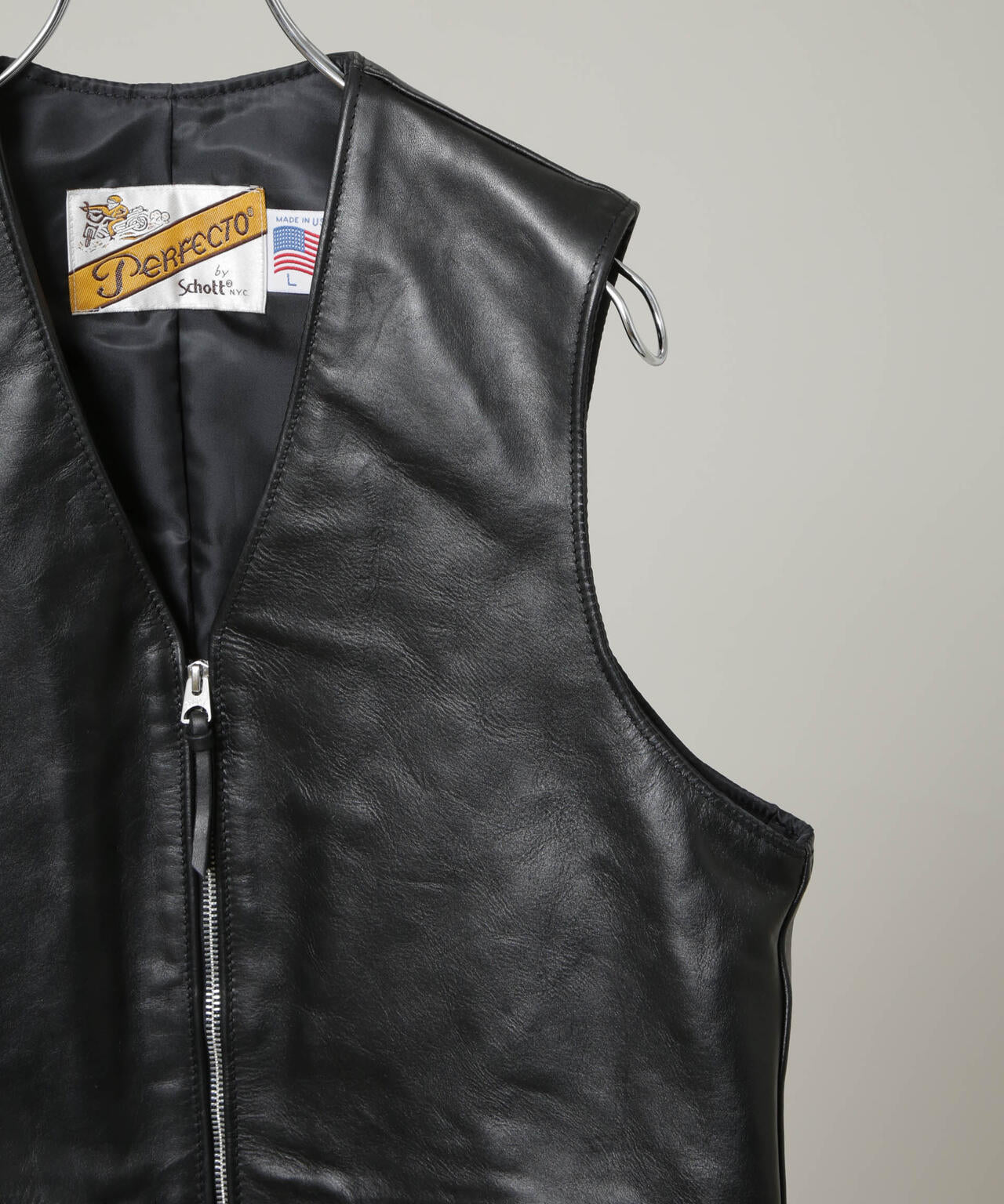 Schott/193V LEATHER VEST 6705225002