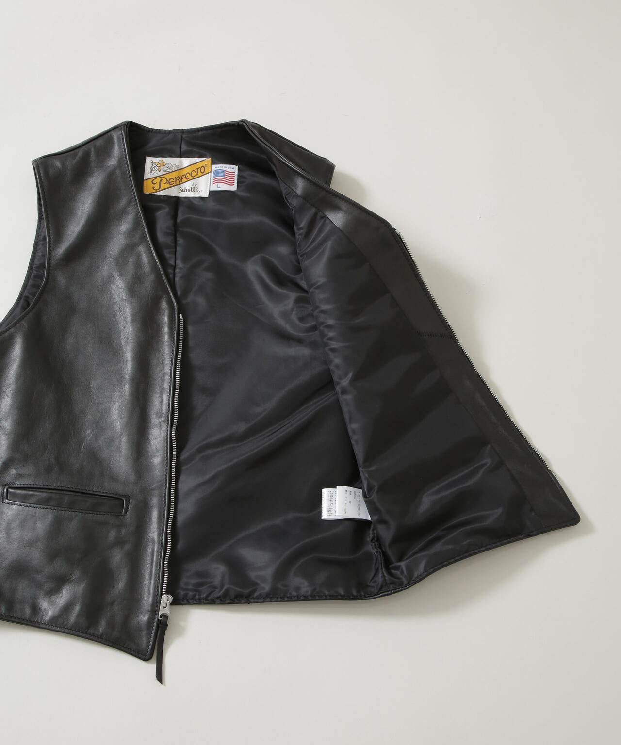 Schott/193V LEATHER VEST 6705225002