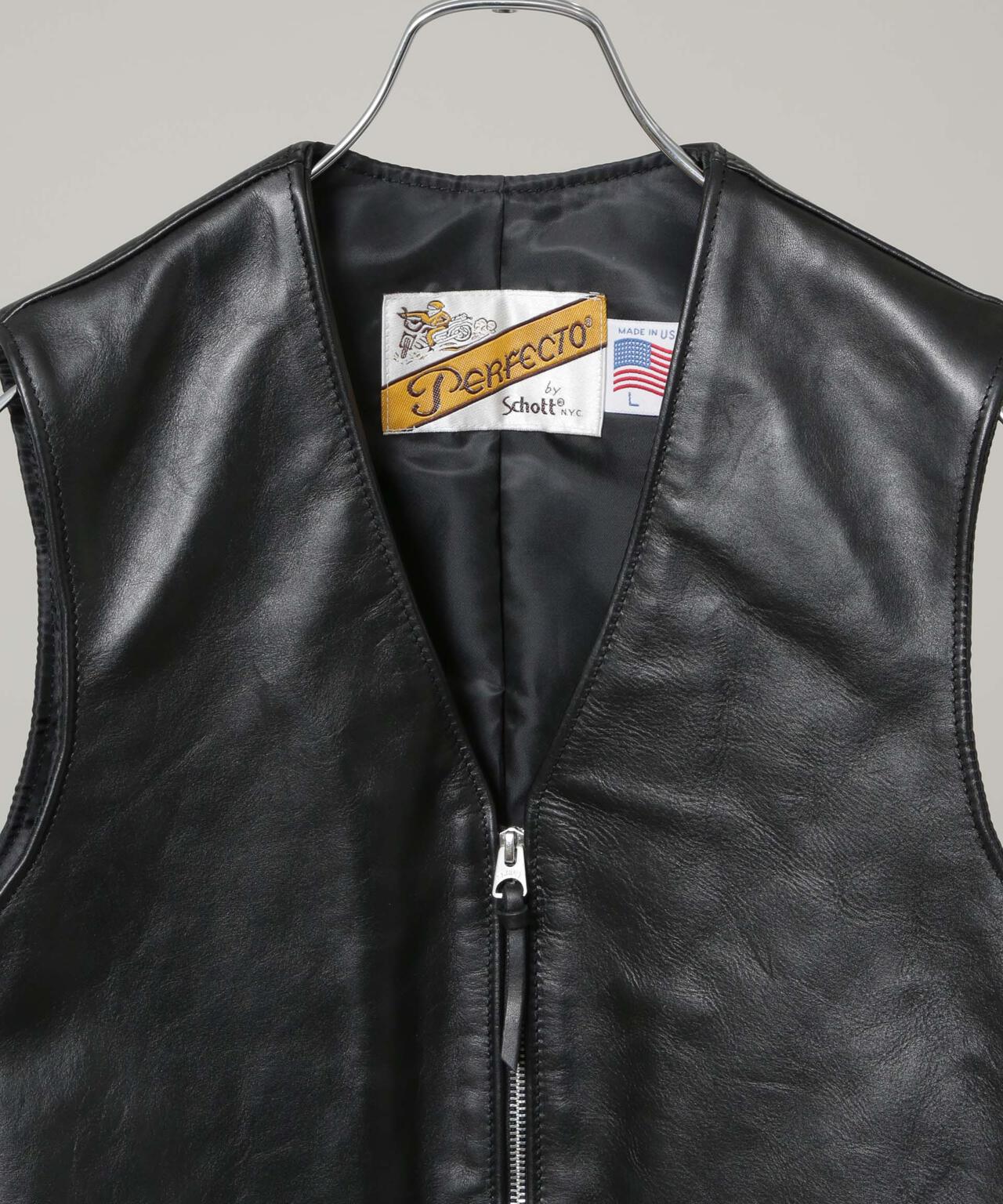 Schott/193V LEATHER VEST 6705225002