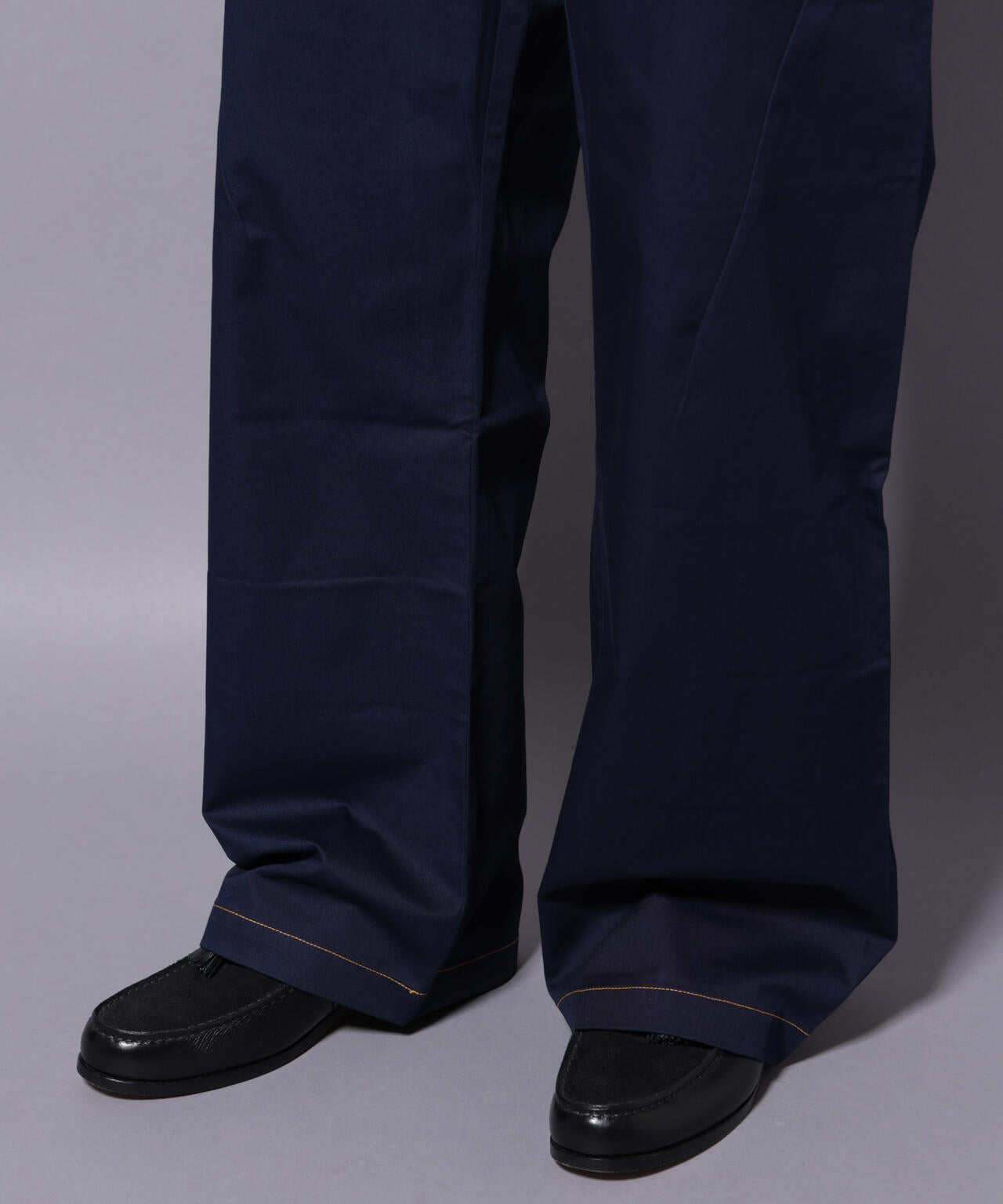 mii/CONTRASTED STITCH LARGE PANTS 6705227157