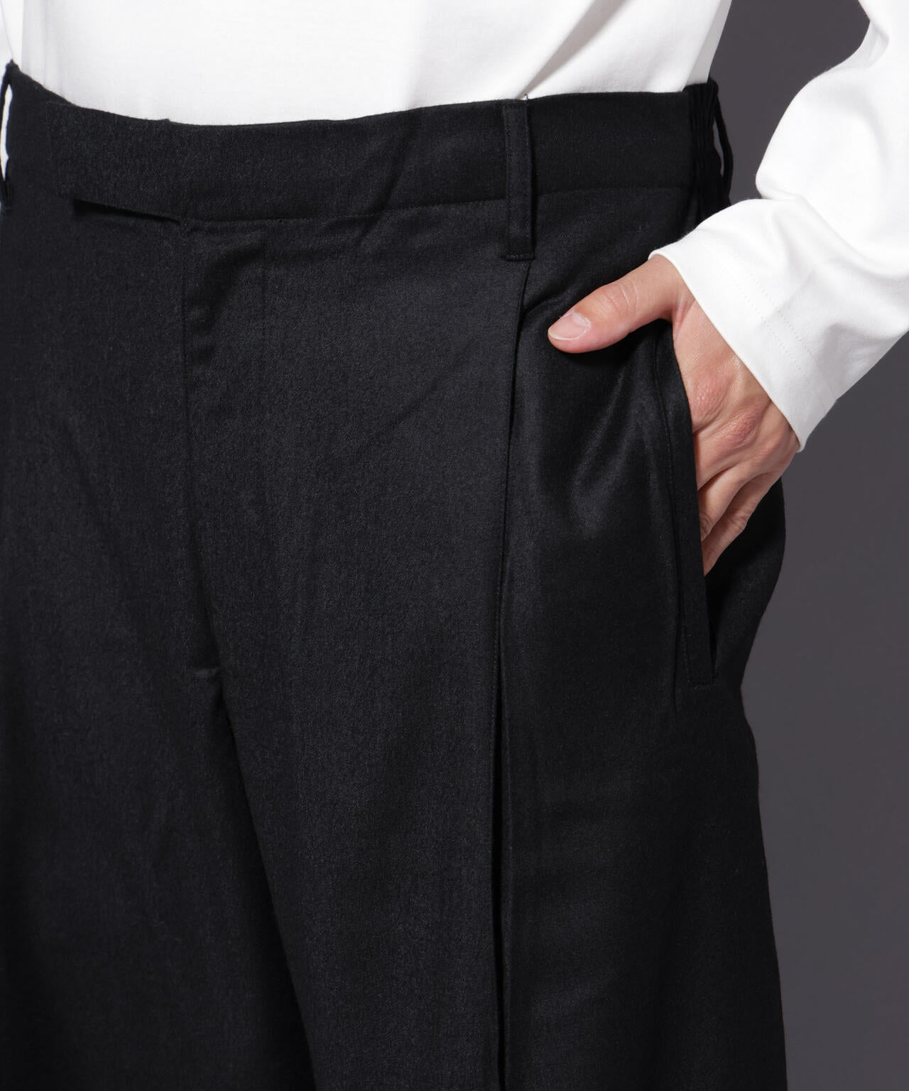 mii/WOOL LARGE PANT 6705227158