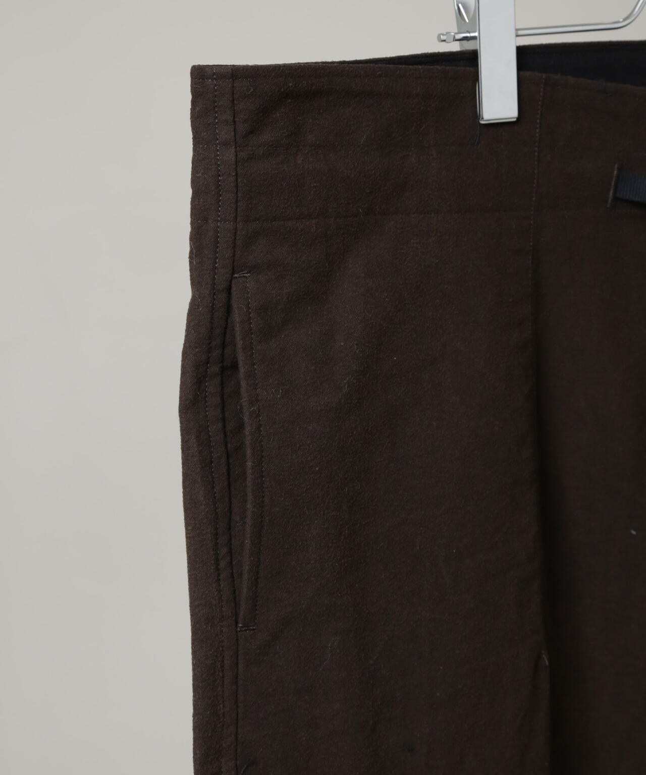 HAVERSACK/泥染風コットンフランネルクロップドワイドパンツ(セットアップ可) 6705227160