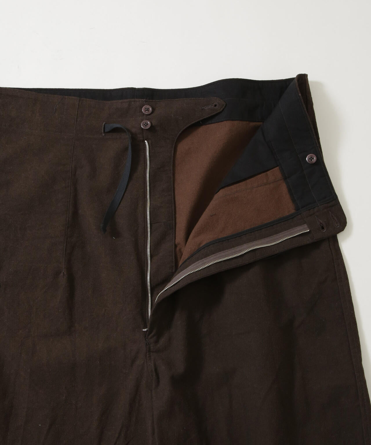 HAVERSACK/泥染風コットンフランネルクロップドワイドパンツ(セットアップ可) 6705227160