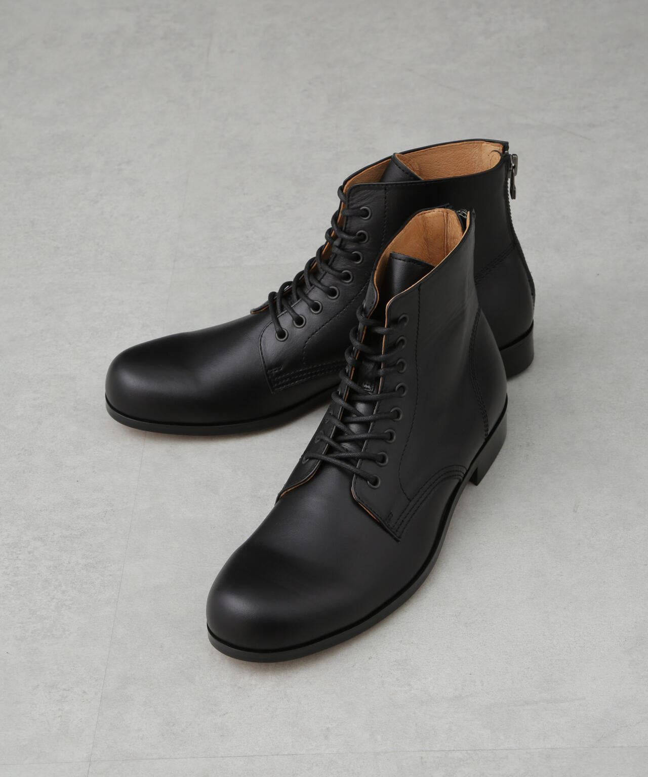 PADRONE THE STANDARD LINE/ 別注 BACK ZIP LACEUP BOOTS/ バックジップレースアップブーツ 6705236020